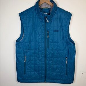 SOLD — Stio Azura Insulated Puffer Vest Men’s Size Large Blue Teal Outdoor Gorp